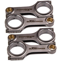4340 Forged H-Beam Connecting Rods ARP 2000 Bolt for Audi VW EA888 2.0L TSI 23mm - £294.94 GBP