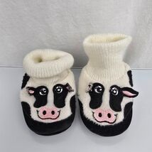 Vintage Cow Baby Booties Slippers Boot Shoes Gymboree Daisy the Cow Down... - $29.69