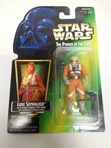 Star Wars Luke Skywalker X-Wing Pilot Gear Figure Green Card 1997 #69581... - $15.47