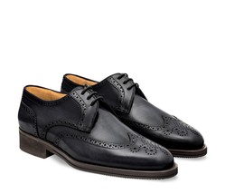 New Darby Handmade Leather Stone Gray color Wing Tip Brogue Shoe For Men&#39;s - $159.00