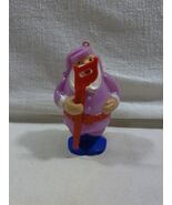 Vintage Rosbro Plastic Christmas Purple Santa&#39;s Workshop Figurine w/Saw ... - $61.90 CAD