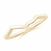 ANGARA Contoured Comfort Fit Wedding Band for Her in 14K Solid Gold - £293.87 GBP