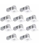 10 Pack Globe Electric, 4” Construction/Remodel White Die-Cast Recessed ... - $178.13