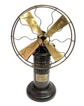 15&quot; Blades Steam Table Decorative Fan Working Vintage Metal Brass Antique style - £426.21 GBP