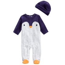 First Impressions Baby Boys Girls 2-Pc. Hat and Footed Coverall Set - £11.04 GBP