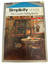 Simplicity House Sewing Pattern 106 Country Dining Room Curtains Window Shades - £2.34 GBP
