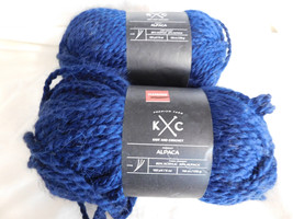 K C Alpaca Navy lot of 2 Dye Lot 647630 - $23.97