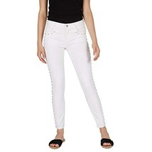 MSRP $100 Numero Women&#39;s Jeans Studded Novelty Skinny Crop White Size 27 - £14.76 GBP