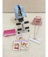 Dollhouse Miniature Exercise Equipment, Bag, Book, Tissue, Cleaning Set.... - $449.89 MXN
