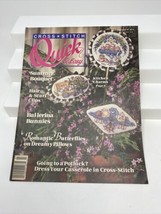 Cross Stitch Quick &amp; Easy Magazine June/July 1990 Pattern Vintage Summer Craft - £4.65 GBP