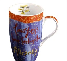 Lawyer Sentiment Coffee Mug 13 oz Joyce Shelton Designer Ceramic 5&quot; High - £11.63 GBP