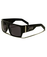 LOCS OVERSIZED BLACK SQUARE SUNGLASSES CLASSIC RETRO BIKER MOTORCYCLE CH... - $248.06 MXN