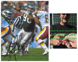 Mike Golic signed Philadelphia Eagles football 8x10 photo Proof COA autographed - £47.48 GBP