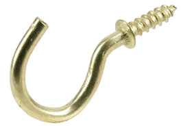 Hardware Essentials 851855 Cup Hooks, Brass, 1-1/2 in., 3 lb. Wt. Capaci... - $16.31