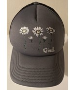 O’neill Floral Daisies Gray Black Trucker Hat - $17.76 CAD