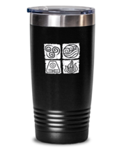 Inspirational Tumbler Avatar Elements Square, Water Earth Fire Air  - £23.07 GBP