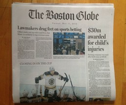 2019 Boston Bruins Boston Globe Newspaper Eastern Conference Champions  ... - £7.47 GBP