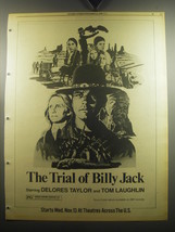 1974 The Trial of Billy Jack Movie Ad - Starring Delores Taylor and Tom Laughlin - £14.48 GBP