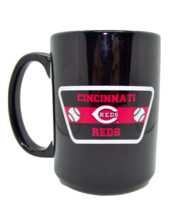 Cincinnati Reds MLB 1141 Black Ceramic Coffee Mug Tea Cup 15 oz - £19.78 GBP