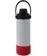 New Aquatix White 21 oz Insulated FlipTop Sport Bottle w/ Silicon Boot (... - $22.49