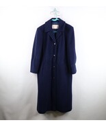 Vtg 90s Pendleton Womens 12 Distressed Heavy Wool Trench Coat Jacket Blu... - $1,817.27 MXN