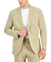 Alfani Patch Pocket Blazer Men&#39;s Medium 36-38R Twill Beige Alfatech Notc... - $44.99