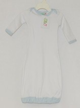 EllieO Seersucker Blue And White Infant Gown Cotton 0 to 3 Months - £10.35 GBP