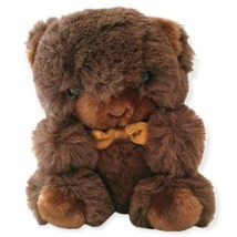 America Wego Plush Groom Bear Vintage Stuffed Animal Teddy Korea Textured Brown - $17.80