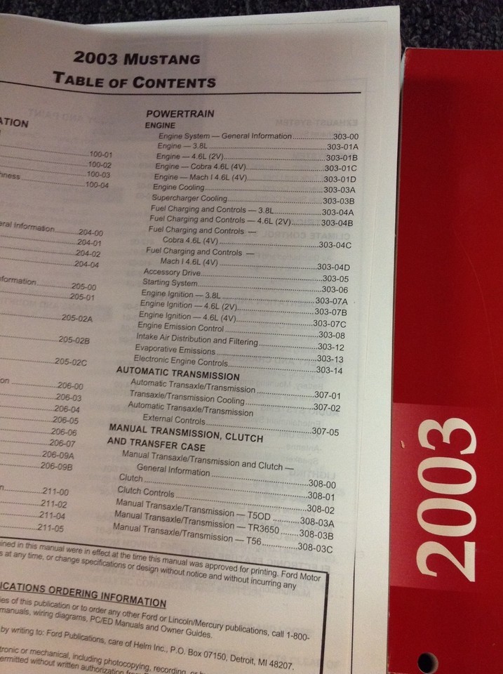 2003 NEW Ford Mustang Gt Cobra Mach Service Shop Workshop Repair Manual Set Item image 2