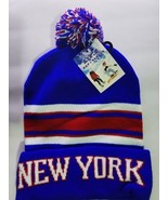 L.Y.Z. Short Cuffed Beanie Color Royal, Red &amp; White one Size Fit All by ... - $13.92 CAD