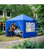 10x10ft Waterproof Gazebo Canopy, Blue Patio Tent for Events &amp; BBQ - €52,41 EUR