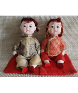 Vintage Gofun Dolls Made in Japan Boy and Girl - Need Repair/Restoration... - £9.40 GBP