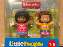 Fisher Price Little People Art Teacher and Student with Paint on Hands *... - $13.99