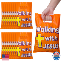 Panelee 100 Pcs Walking with Jesus Plastic Goody Bags Halloween Fall Rel... - $40.03