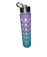 New Motivational Water Bottle Sports Time Markings tracker Bpa free flip... - $11.75 CAD