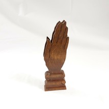 Hands Small Wooden Figurine Holder Praying Hands - £16.77 GBP