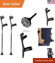 Adjustable Adult Forearm Crutches with Comfortable Pads - Pack of 2 in B... - $119.99