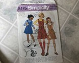 Vintage 1969 Simplicity 8175 Zip Front Jumper Size 5 and 6 Simple to Sew - $13.97