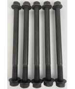 5 x Class 10.9  M10-1.50 Flange Bolt, Black Phosphate Steel 160 mm 6&quot; w ... - $343.14 MXN