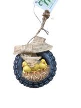 Midwest-CBK Ornament  Yellow Chicks in a Tire Swing Resin Christmas - £7.46 GBP