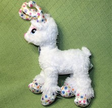 16&quot; Build A Bear Reindeer Glisten White Snowflake Christmas Stuffed Animal Plush - £7.55 GBP