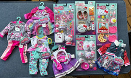 Hello Kitty Doll Outfits &amp; 4 Accessory Sets My Life As Any 18” Dolls New Playset - £175.73 GBP