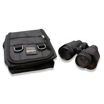 Panoramic Non-Prismatic Black Binoculars Made in Italy w/ Travel Protect... - $16.99