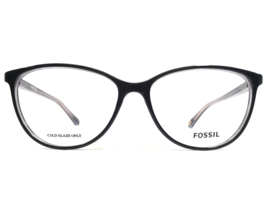 Fossil Eyeglasses Frames FOS 7050 1X2 Black Purple Clear Round 54-15-140 - $51.21