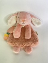 Itzy Ritzy Bunny Rabbit Lovey Teether Security Blanket Plush Stuffed Animal Toy - £9.67 GBP