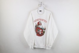 Vintage 90s Streetwear Womens 2X Christmas Santa Claus Crewneck Sweatshi... - $59.35