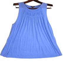 Simply Vera Vera Wang Womens XXL Blue sleeveless Blouse Top Stretchy - £8.75 GBP