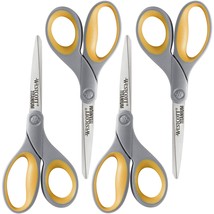 Westcott 17598 8-Inch Titanium Scissors For Office and Home, Yellow/Gray... - $32.99