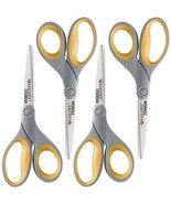 Westcott 17598 8-Inch Titanium Scissors For Office and Home, Yellow/Gray... - £25.95 GBP