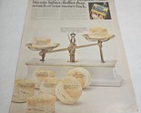 Bisquik Biscuits Fluffier than Scratch Scale Weights Vintage Print Ad 1968 - £7.04 GBP